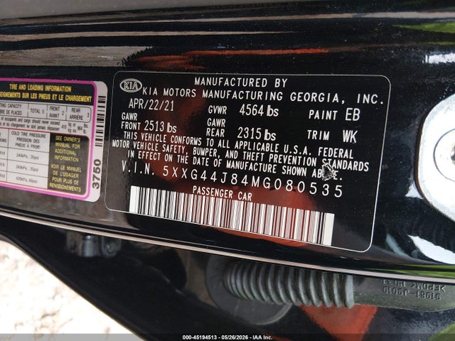 2021 KIA K5 GT photo 9