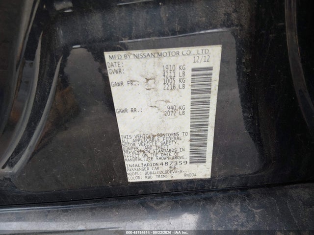2013 Nissan ALTIMA 2.5 SV 照片 9