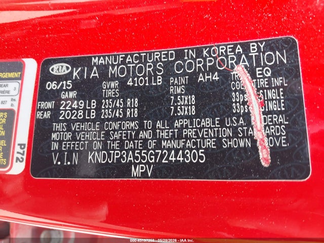 2016 KIA SOUL + 照片 9