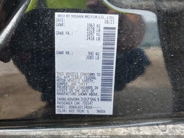 2024 Nissan ALTIMA SV FWD 照片 9