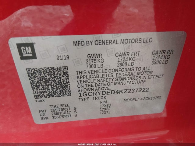 2019 CHEVROLET SILVERADO 1500 LT 9