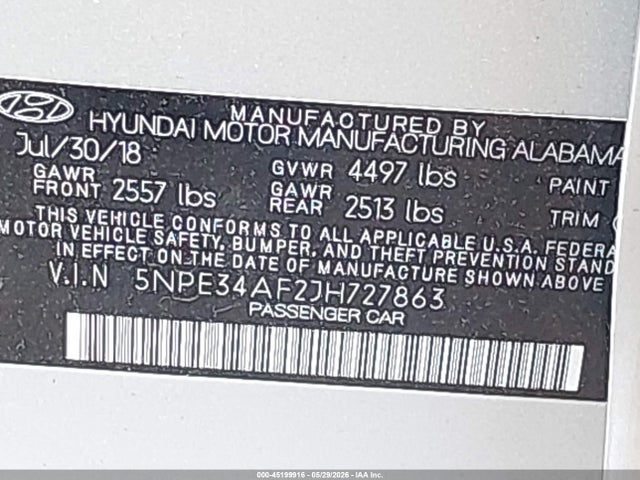 صورة 9 لـ 2018 Hyundai SONATA SEL+