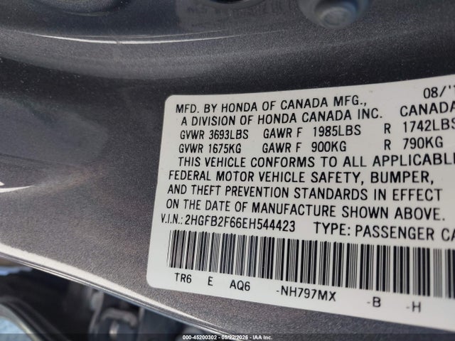 صورة 9 لـ 2014 Honda CIVIC HF