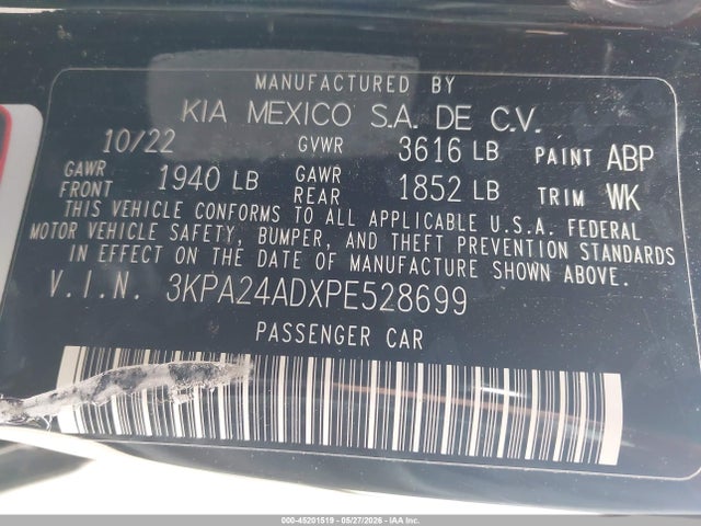 2023 KIA RIO LX 9