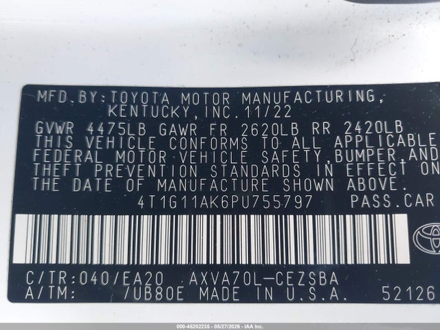 2023 Toyota CAMRY SE photo 9