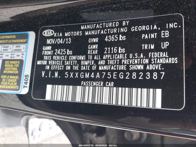 2014 KIA OPTIMA LX photo 9
