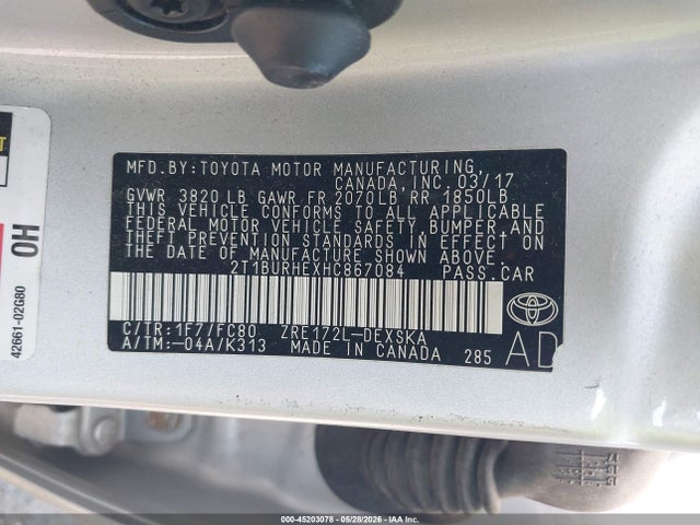 صورة 9 لـ 2017 Toyota COROLLA SE