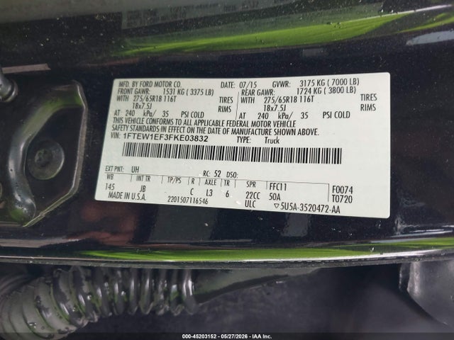 2015 FORD F-150 XLT 照片 9