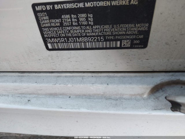 2021 BMW 330I 照片 9