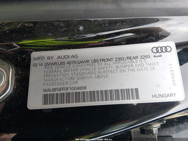 2015 AUDI A3 2.0T PREMIUM 照片 9