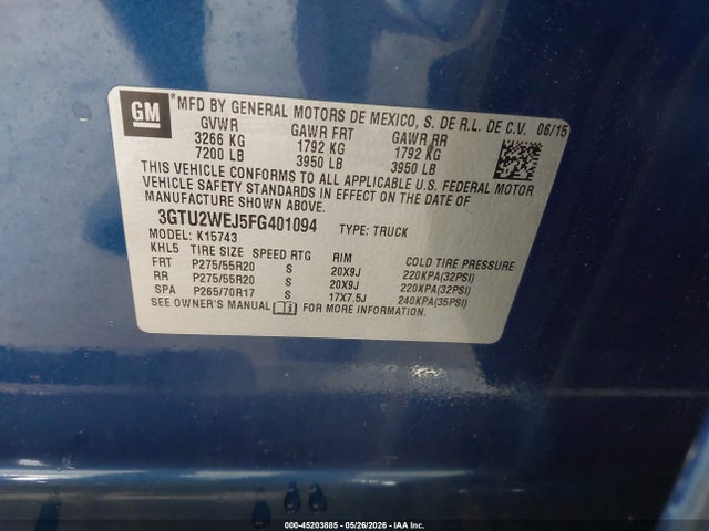 2015 GMC SIERRA 1500 DENALI 照片 9