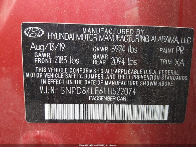 2020 Hyundai ELANTRA VALUE EDITION 照片 9