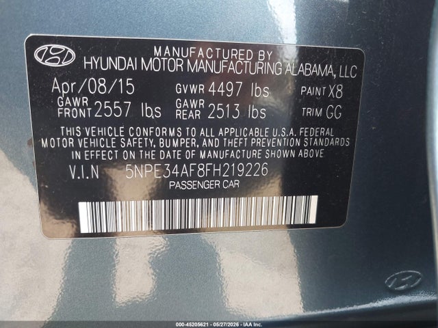 2015 Hyundai SONATA SPORT 照片 9