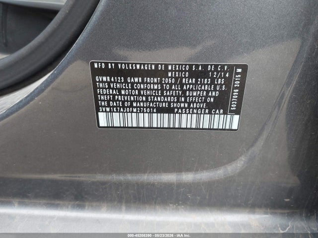 صورة 9 لـ 2015 Volkswagen JETTA 2.0L S