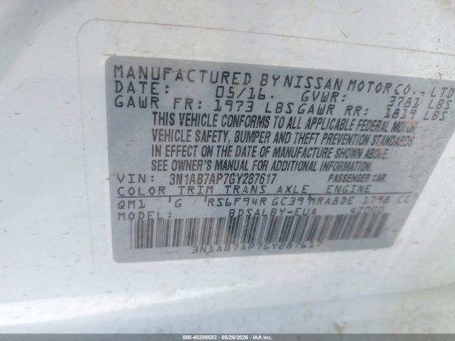 NISSAN SENTRA S - 9