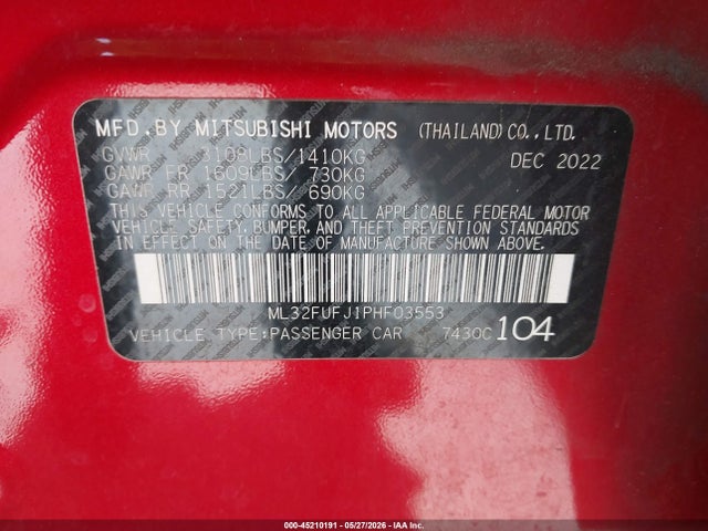 صورة 9 لـ 2023 Mitsubishi MIRAGE G4 BLACK EDITION/ES/LE