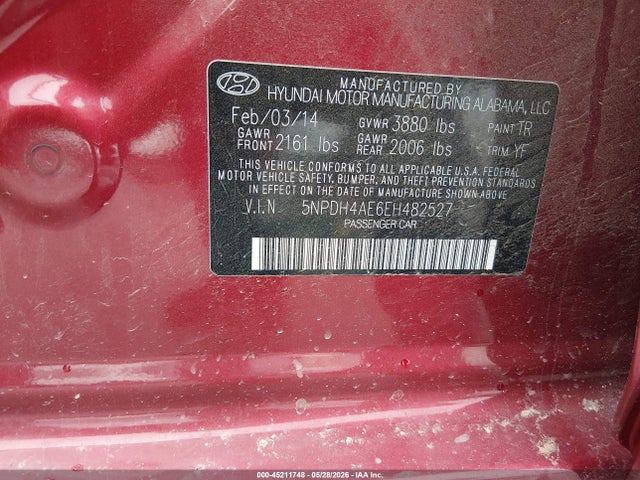 صورة 9 لـ 2014 Hyundai ELANTRA SE
