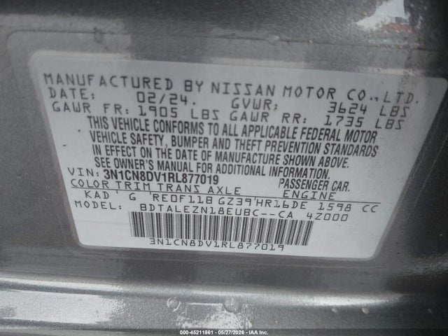 2024 Nissan VERSA 1.6 S 照片 9