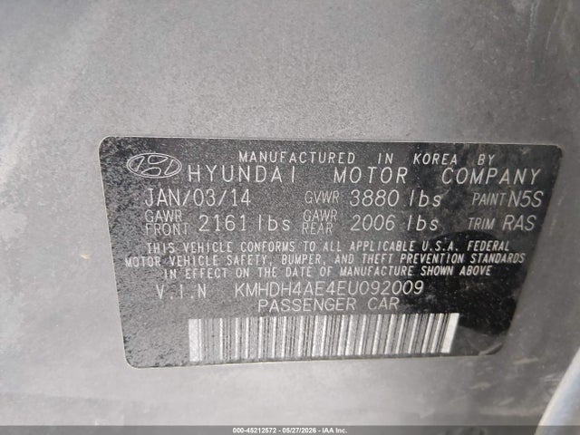 2014 Hyundai ELANTRA SE 照片 9