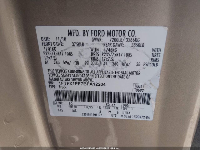 2011 FORD F-150 XLT — фото 9