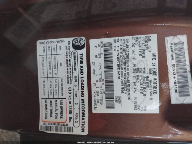 2011 FORD F-150 XLT 照片 8