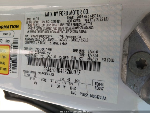 صورة 9 لـ 2014 FORD FUSION SE