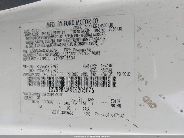 2012 FORD MUSTANG V6 — миниатюра 9