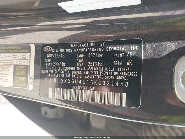 صورة 9 لـ 2019 KIA OPTIMA EX