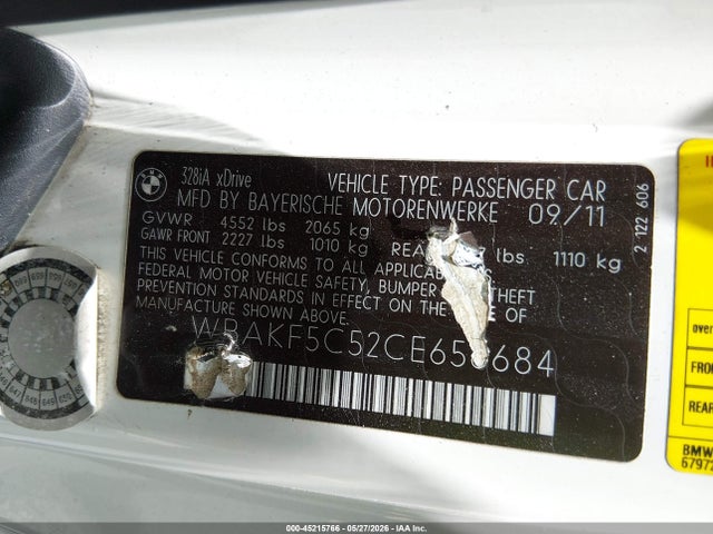 2012 BMW 328I XDRIVE 照片 9