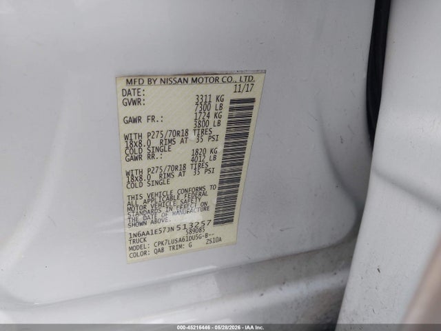 2018 Nissan TITAN PRO-4X photo 9