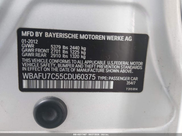 صورة 9 لـ 2012 BMW 535I XDRIVE