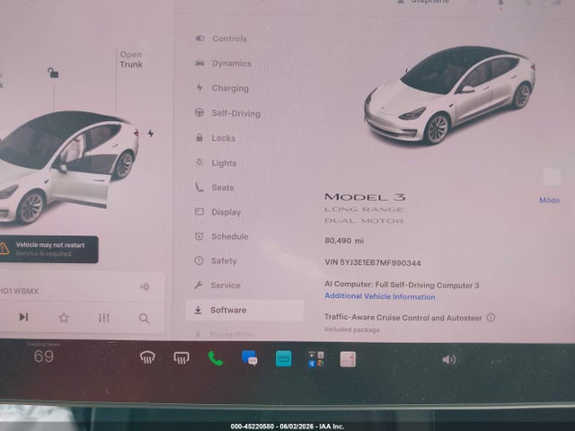 2021 Tesla MODEL 3 LONG RANGE photo 7