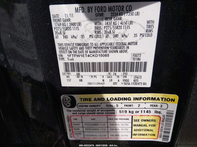 FORD F-150 LARIAT - 9