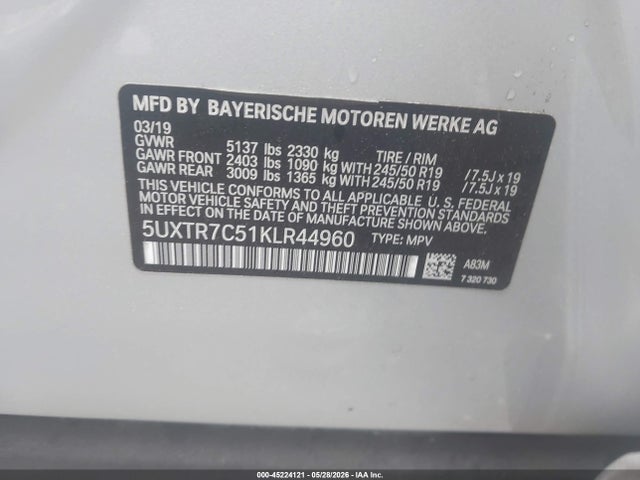 2019 BMW X3 SDRIVE30I 9