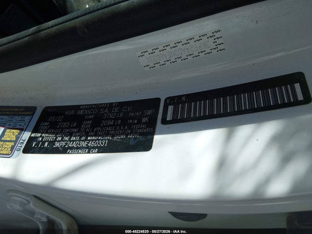 2022 KIA FORTE LXS 照片 9