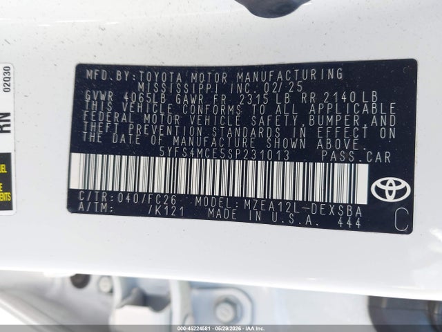 صورة 9 لـ 2025 Toyota COROLLA SE
