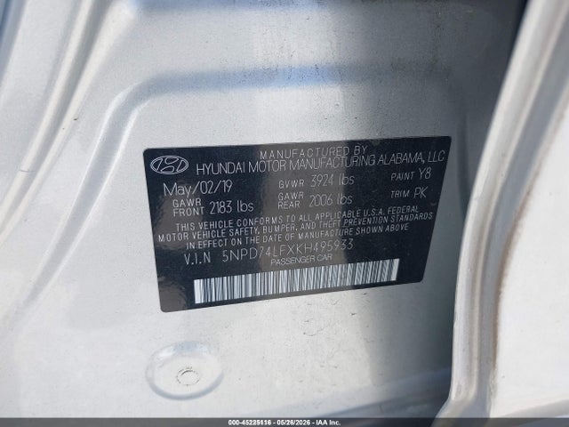 صورة 9 لـ 2019 Hyundai ELANTRA SE