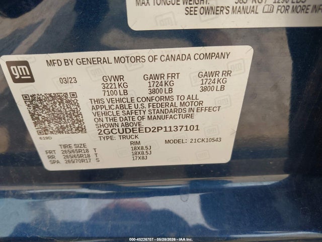 2023 Chevrolet SILVERADO 1500 4WD SHORT BED RST — фото 9
