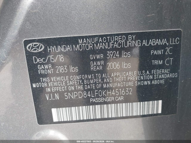 صورة 9 لـ 2019 Hyundai ELANTRA SEL