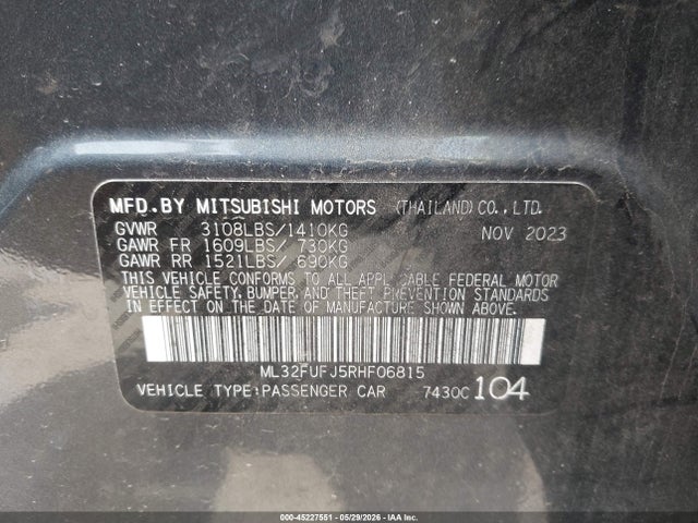 2024 Mitsubishi MIRAGE G4 ES 照片 9