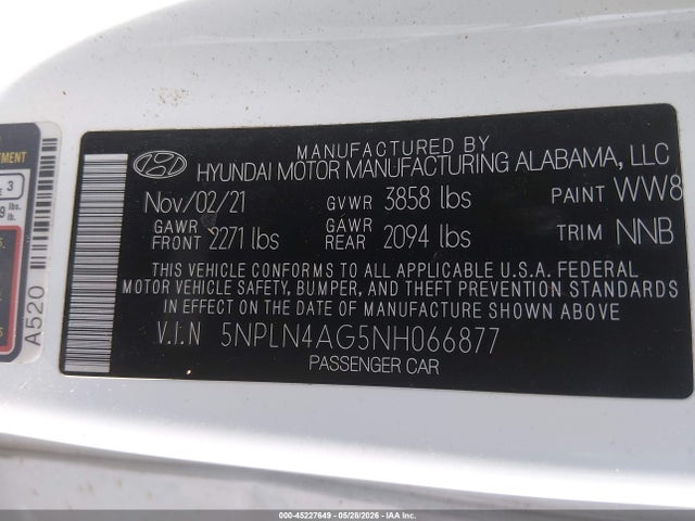 2022 Hyundai ELANTRA SEL 照片 9
