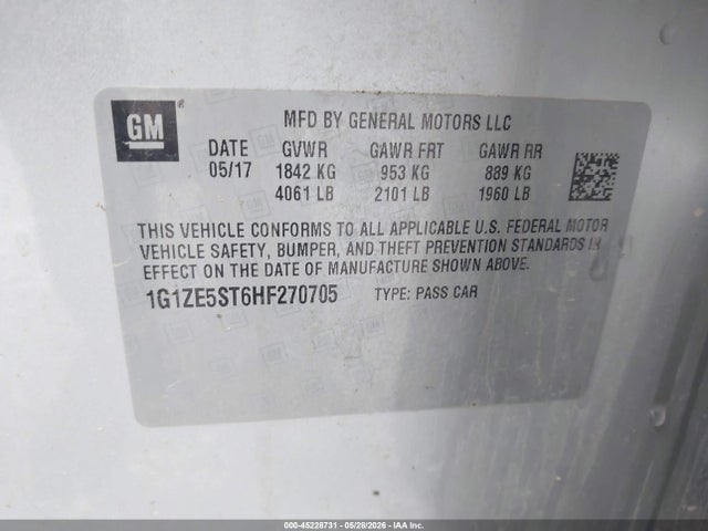 2017 Chevrolet MALIBU 1LT 照片 9