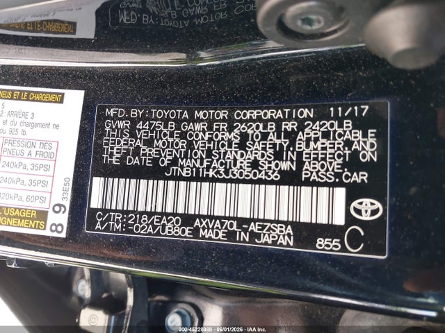 2018 Toyota CAMRY SE 照片 9