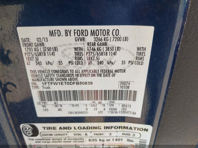 2013 FORD F-150 XLT — фото 9