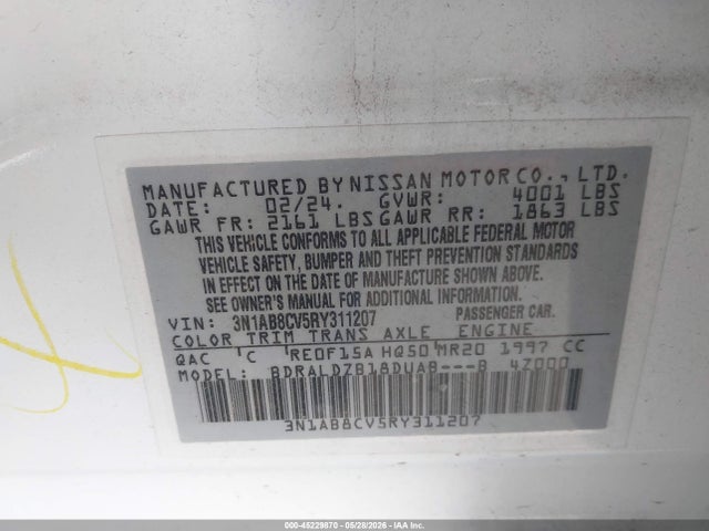 2024 Nissan SENTRA SV XTRONIC CVT 照片 9