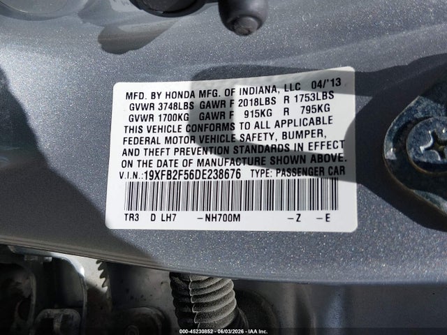 2013 Honda CIVIC LX 照片 9