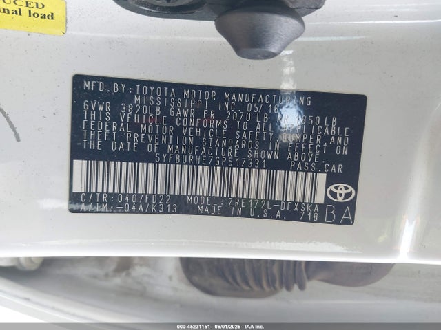 صورة 9 لـ 2016 Toyota COROLLA S PLUS