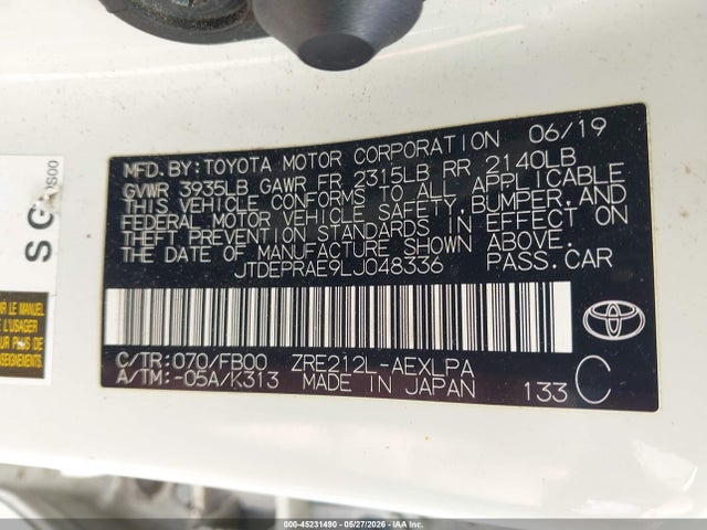 2020 Toyota COROLLA LE 照片 9