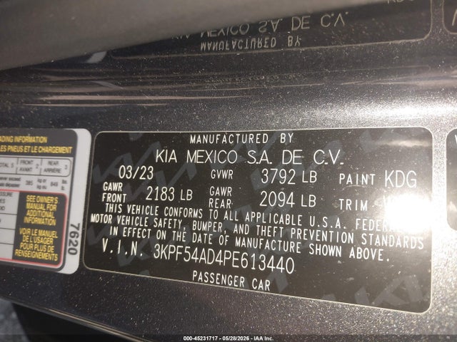 2023 KIA FORTE GT-LINE photo 9