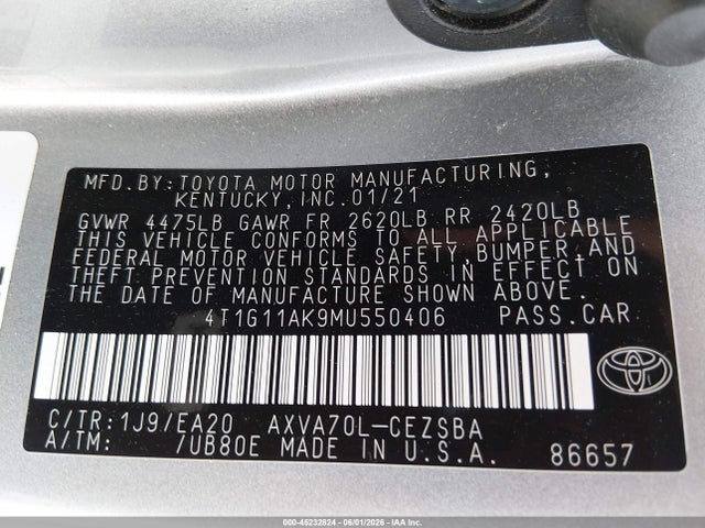 صورة 9 لـ 2021 Toyota CAMRY SE